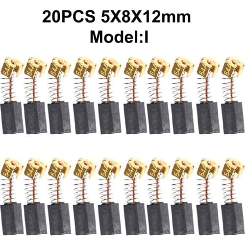 10Pcs/set 6x6x20 Mm Carbon Motor Brushes Set For Generic Electric Replacement Tool Carbon brush Tool power tools coal brushes