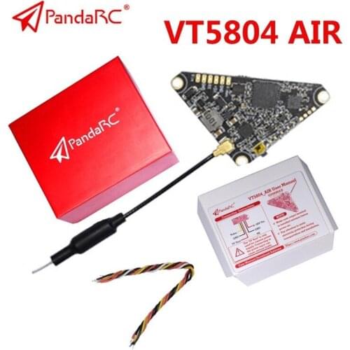 PandaRC VT5804 AIR 5.8GHz 40CH 0/25/50/100/200/400mW FPV Video Transmitter Triangle VTX Support OSD For RC Racer Drone