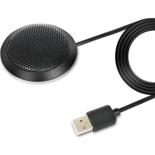 Omnidirectional Condenser Microphone Mic USB Connector for Voice Chat Meeting Business Conference Desktop Computer