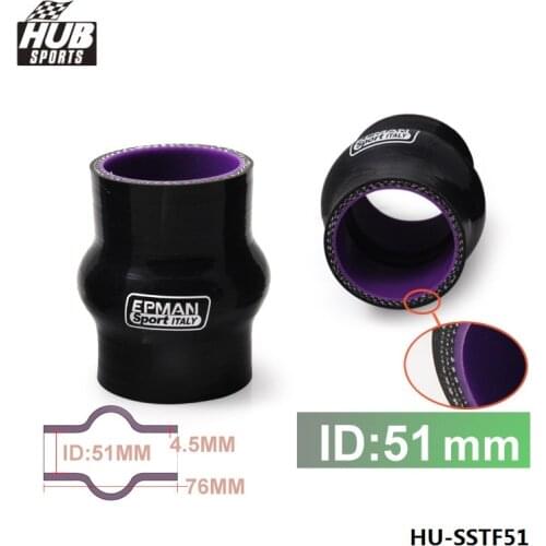 High Temp Reinforced Silicone Hump Coupler Hose 2" 51mm 4-ply For Scion FRS For Toyota GT86 For Subaru BRZ 2013 HU-SSTF51