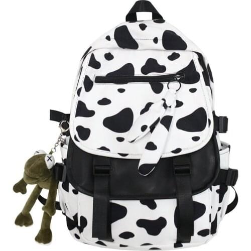 New taschen women rugtas dames rugzak vrouwen cow print school bags for girls backpack mochila escolar niña bolsos mujer 2021