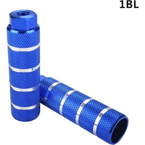 1 pair Mountain Bike Bicycle Axle Pedal Alloy Foot Stunt Pegs Cylinder Black MTB Bike Pedal Anti-Slip Front Rear Axle Foot Pick