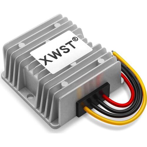 6A 10A 15A 25A 30-60V Converter DC 36V 48V Step Down to 12V Voltage Reducer Converter, Waterproof DC/DC Buck Power Transformer