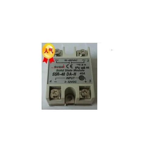 10pcs NEW Spotstock SSR-40DA-H 40A 3-32VDC 90-480VAC