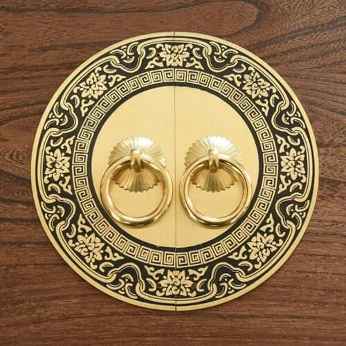 110mm 140mm 180mm 240mm Chinese antique furniture copper fittings cabinet handle shoe bookcase wardrobe door handle retro