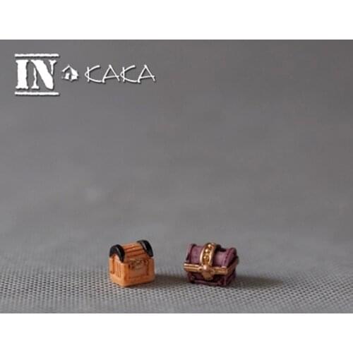 2pcs retro mini box Database Home micro garden miniature decoration dollhouse figurines Figures Toys terrariums DIY accessories