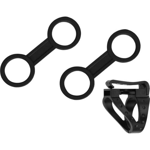 2 Pcs Snorkel Keeper Rubber + 1x Plastic Detachable Clip Retainer for Scuba Diving Snorkel Gear Spare Parts Accessories Kit