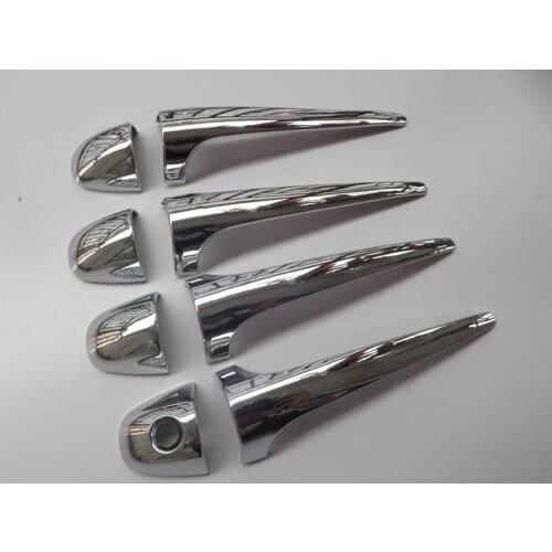 2013 2014 for Toyota RAV4 ABS chrome door handle covers auto accessories 8pcs