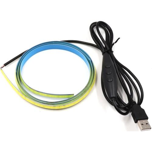 350 LEDs/M Dimmable COB LED Strip 90 RA 5V USB Powered Flexible Cuttable FCOB Tape Warm Cold White Red Blue Green Color DC5V