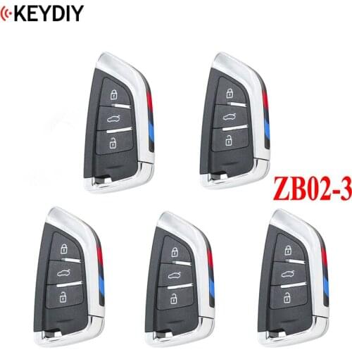 5PCS/LOT,KEYDIY Universal Smart Key ZB02-3 for KD-X2 Car Key Remote Replacement Fit More than 2000 Models