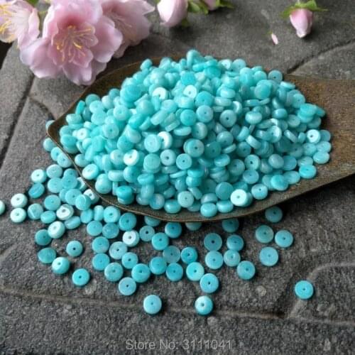 5pcs amazonite coin 6-8mm FOR DIY makeing necklace wholesale beads nature FPPJ woman 2017