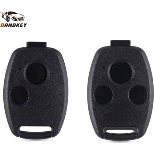 Dandkey 10X Remote Key Shell 2 3 Buttons For Honda Accord CRV Pilot Civic 2007-2013 Fob Car Key Case Cover No Blade