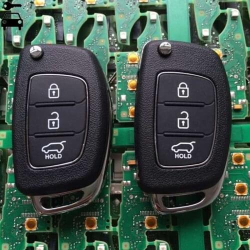 Car Smart Remote Key 3 Buttons FOB 433Mhz with ID70 Chip for Hyundai IX25 ix-25 Alarm Remote Key Folding Car Remote Key