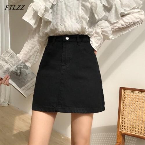 Женские юбки джинсовые FTLZZ China At AliExpress