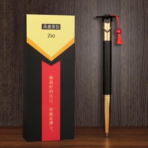 Z10 Doctoral Pen Business Signature Pen Exam Blessing Neutral Pen Brass Carving Gift Gel Pen 0.5mm