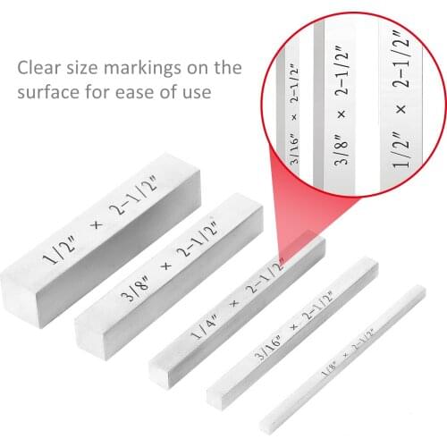 KKmoon Set-Up Blocks 5pcs Gauge Blocks High Precision with Engraved Size Markings Machinist Woodworking Tool for Distance Setup