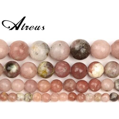 Red Plum Stone New Natural Stone Beads Shiny Round Beads For Jewelry Making 4/6/8/10mm Jadeite DIY Bracelets Necklace