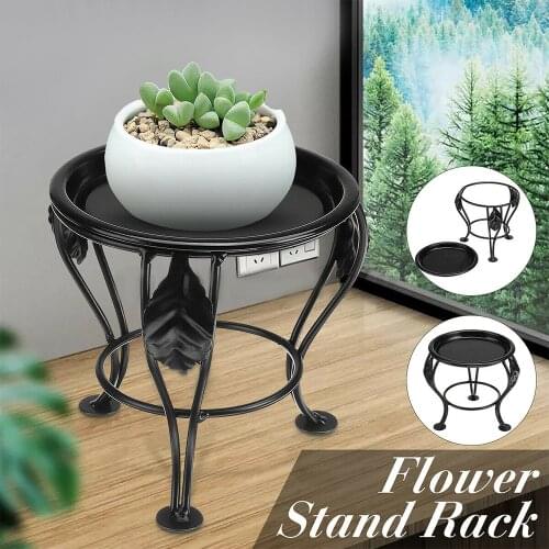 1Pcs Metal Iron Flower Pot Rack Living Room Green Plant Storage Display Rack Garden Indoor and Outdoor Flower Container Rack