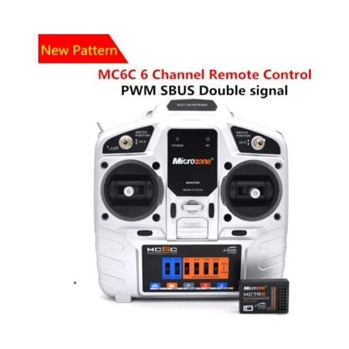 Microzone Mc6c 2.4g 6ch Controller Transmitter Receiver Radio System For Rc Airplane Drone Multirotor Helicopter Car Boat