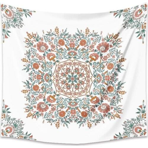 Mix Color Floral Natural Plant Tapestry for Livingroom Photography Wall Decor