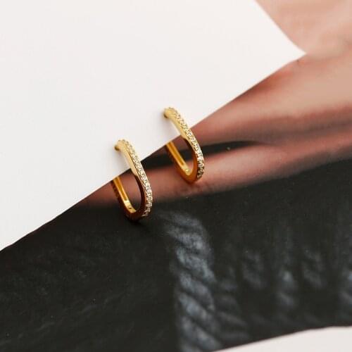 Fashion U Shape Earrings Ladies Fashion Party Exquisite Jewelry Anniversary Gift