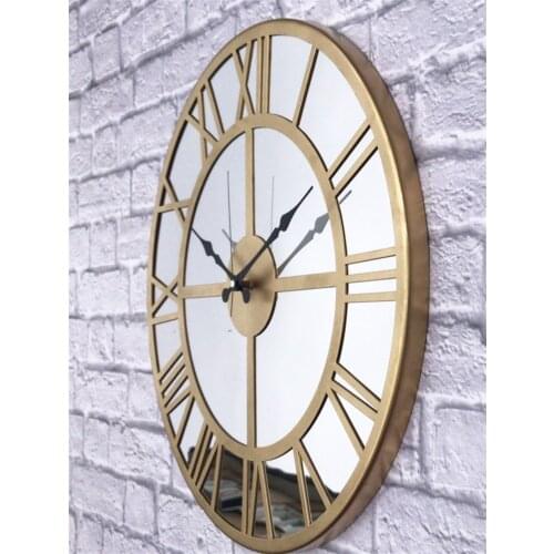 Markakanvas MIRROR Metal Wall Clock 50cm decorative clock living room large vintage clocks wall home decor