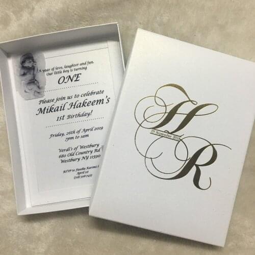 Newest Fancy Baby Baptism Acrylic Invitation Card 10pcs Personalize Classic Birthday Card Birthday Party Invitation Card