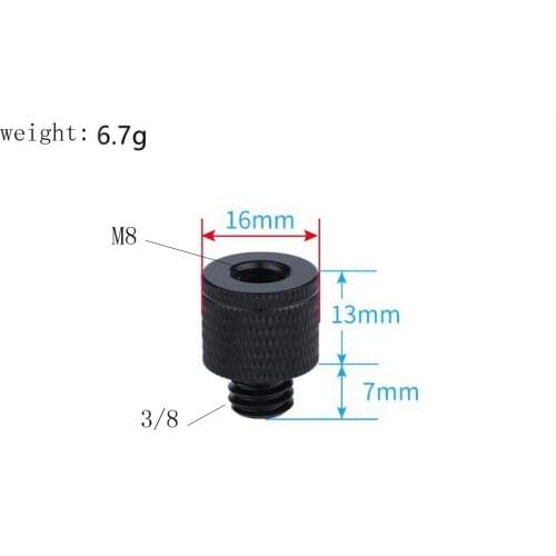 New M8" female to 3/8" Male Thread Screw Mount Adapter Tripod Plate Screw Plate Screw mount for SLR camera