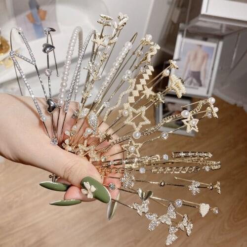 2021 New Women Elegant Full Pearls Simple Hairbands Sweet Headband Hair Hoops Holder Ornament Head Band Lady Fashion Hair Access