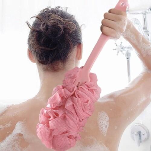 45*12.5CM Practical Body Scrub Bath Back Brush Shower Long Handle Bath Ball