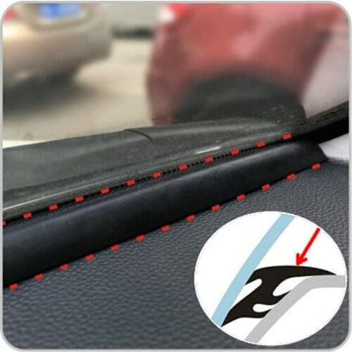1.6m EDPM Rubber Noise Insulation Soundproof Anti-dust Sealing Strips Trim For Auto Car SUV MPV Dashboard Windshield Edges