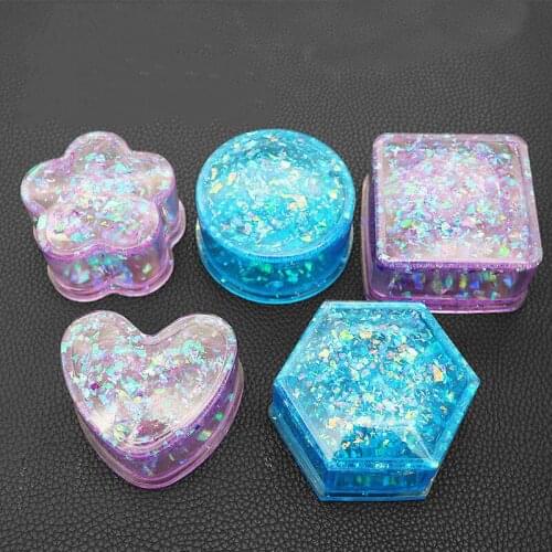 Resin Silicone Mold Storage Box Mold for Jewelry Making Heart Shape Cut Mold DIY Crystal Epoxy Gift Box Jewelry Tools Moulds