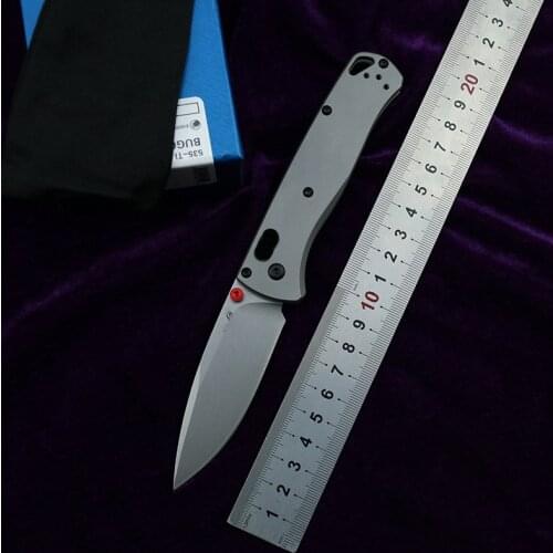 LEMIFSHE Customized 535TI 535 535bk folding knife M390 steel titanium alloy handle outdoor camping survival EDC tool kitchen