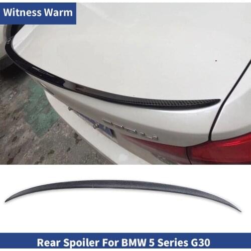 G30 M5 style spoiler Carbon Fiber Rear Wings Trunk Lip Spoiler For BMW 5 Series G30 520i 530i 540i 550i car body kit Sedan
