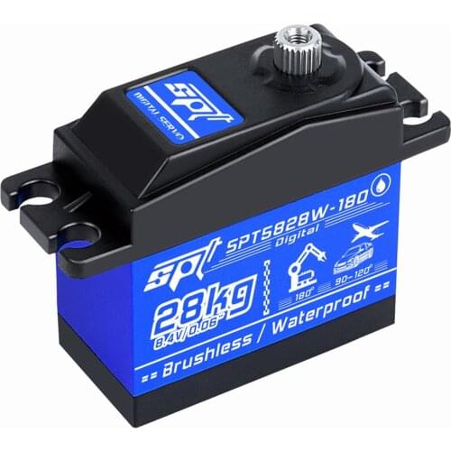 SPT SPT5828W-180 28KG Large Torque Brushless Waterproof Digital Servo For RC Car Robot Boat Airplane Helicopter Model Toys