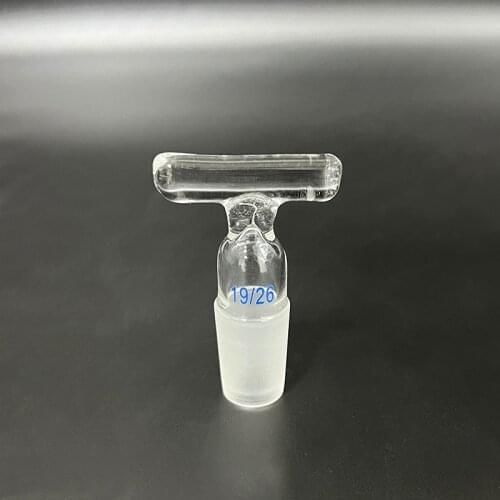2pcs Glass stopper with solid handle,Glass plug,Joint 19/26,Grinding plug plunger