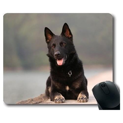 Puppy Thick Mousepad,Dog Shepherd German Shepherd Pets,dogs mouse mat