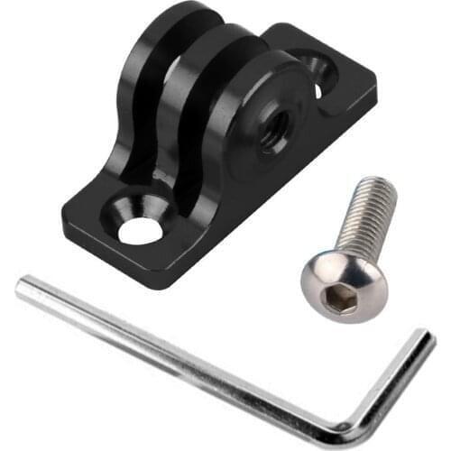 CNC Universal Low Angle Flat Bottom Adapter Base Connector Mount for Gopro HD Hero 7 6 5 4 3 Sjcam Yi Sports Action Video Camera