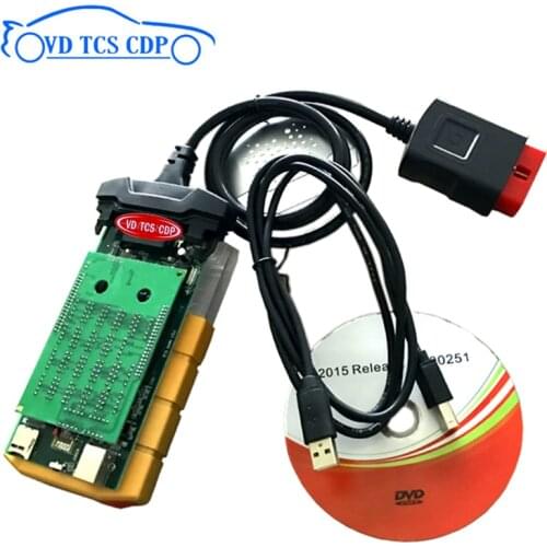 Gold color VD tcs pro plus 2017.3 with keygen/2016 R0 free active with bluetooth new vci for delphis vd