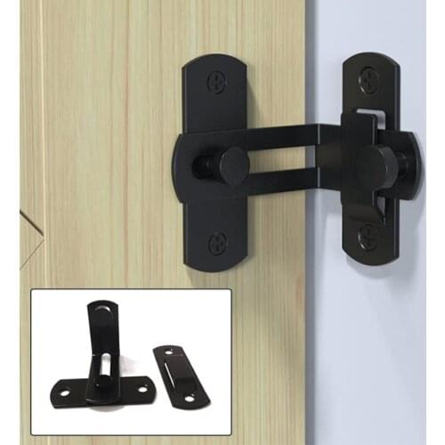 High Quality American Barn Door Lock Stainless Steel Sliding Door Buckle Lock 48*35mm Lock Decoration Hardware Newly Hot Sale