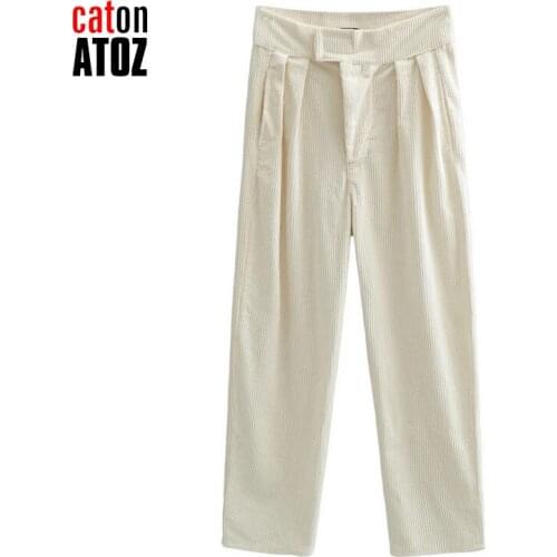 Youaxon Women's Corduroy Trousers