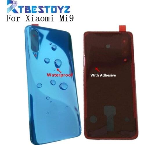 100% Original New For Xiaomi Mi 9 Battery Cover Mi9 Back Glass Panel For Xiaomi Mi 9 Battery Cover Mi 9 Rear Door Case Housing