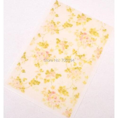 15x21cm & 21x29cm flower printed Handmade Soap Wrapping Paper custom gift paper 200pcs/lot