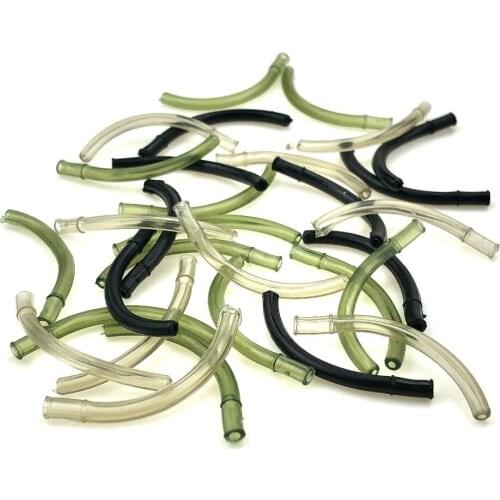 20pcs Carp fishing rig aligners rig accessories whity pool sleeve line aligner shank adaptor hook sleeve accessories