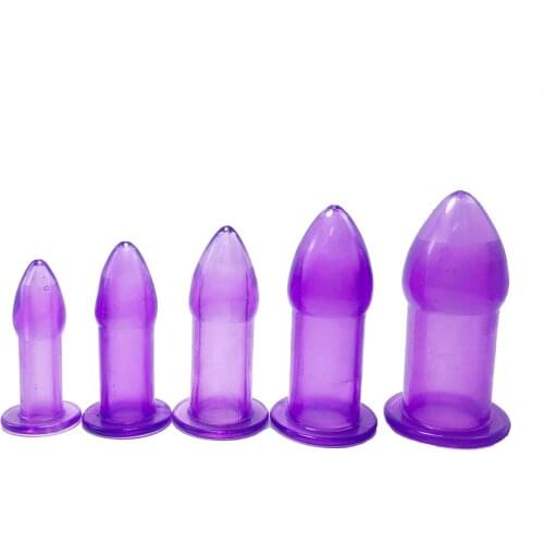 5 Pcs/Set Hollow Anal Wash Anal Dilator Sex Toys For Man/Woman 5 Size Anal Toys Buttplug G Spot Masturbator Massager Clean