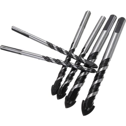 6pcs Tungsten Carbide Masonry Drill Bits Ceramic Wood Tile Drilling Bits 6/8/10/12mm Twist Drill Bit For Hand Electric Drill Too