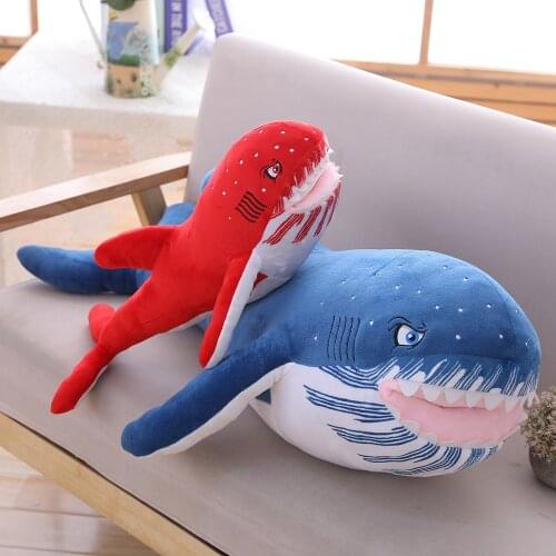 60cm-135cm Plush Sharks Toys Stuffed Animals Sea Animal Big Sharks Doll Pillows Cushion Kids Toys for Children Birthday Gifts