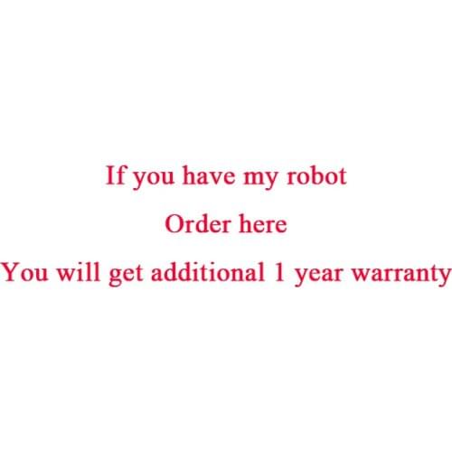 Additional 1 year warranty For Neatsvor robot vacuum cleaner X500/V390