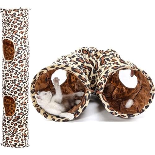 Cat Toy Long Cat Tunnel Collapsible Cat Toy Plush Cat Tunnel Cat Tent Frizzy Pet Supplies Cat Tunnel Cat Tent Drill Hole Toys