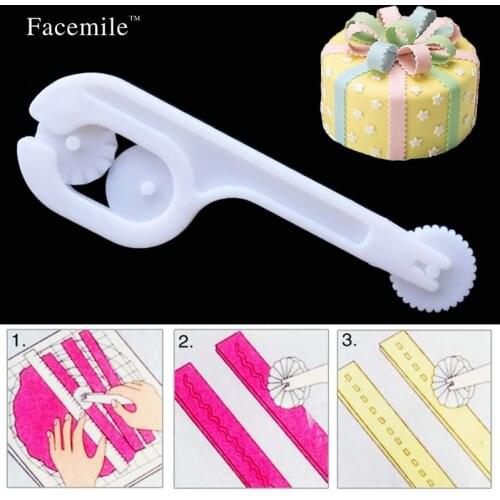 Fondant Cake Sugar Craft Paste Embosser Wheel Icing Stitching Cutter Tool 01096 Gift
